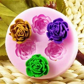Kaesi Rose Flower Silicone Mold Fondant Chocolate Cake Ice Cube Jewelry  Making Tool