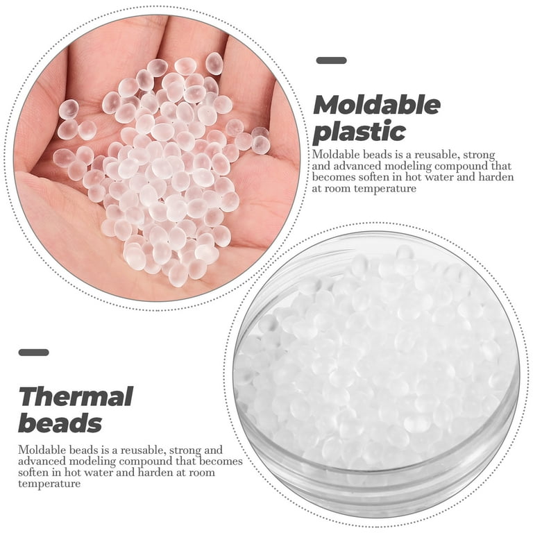 Homemaxs 1 Bottle of Thermoplastic Beads DIY Thermoplastic Pellets Plastic Thermal Beads Polymorphs Plastic, Women's, Size: 10x6cm