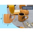thumbnail image 2 of Nat & Jules Pumpkin 12 ounce Ceramic Coffee Mugs Set of 2, Orange, 2 of 5