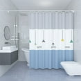 thumbnail image 5 of Melomogo 5Pcs PEVA Shower Curtain Liner Set - Waterproof Bathroom Shower Curtain Set with Durable Metal Grommets, 5 of 6