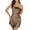 Gold-d, variant on Womens Sequin Sparkly Glitter Dress Spaghetti Strap Asymmetrical Ruffle Hem Party Club Midi Dress