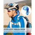 thumbnail image 5 of 8 Pack Do Rag Skull Caps for Men Sweat Wicking Doo Rags Cooling Helmet Liner Cycling Motorcycle Bandana, 5 of 7