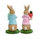thumbnail image 4 of Estatua de conejo de resina, figuras de conejo de Pascua con adornos artesanales de resina, figuras de conejo de Pascua, funcionalidad de alta precisión, 4 of 8