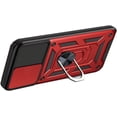 thumbnail image 2 of for Samsung Galaxy S21 Ultra Case, Slide Camera Cover with Magnetic Ring Kickstand Hybrid Armor Hard Phone Case for Galaxy S21 Ultra 5G for Women Men (Red, for Samsung S21 Ultra), 2 of 17