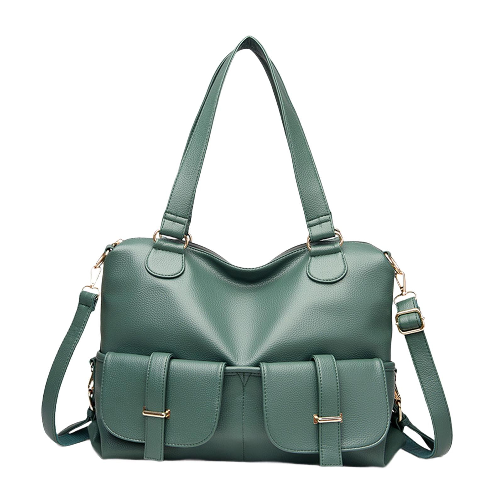 STARTIST Women Handbag Adjustable Shoulder Strap Ladies Elegant PU Shopping Bag Purse Green