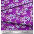 thumbnail image 3 of Soimoi polyester Crepe Fabric Leaves & Buttercup Floral Print Fabric by Yard 52 Inch Wide, 3 of 3