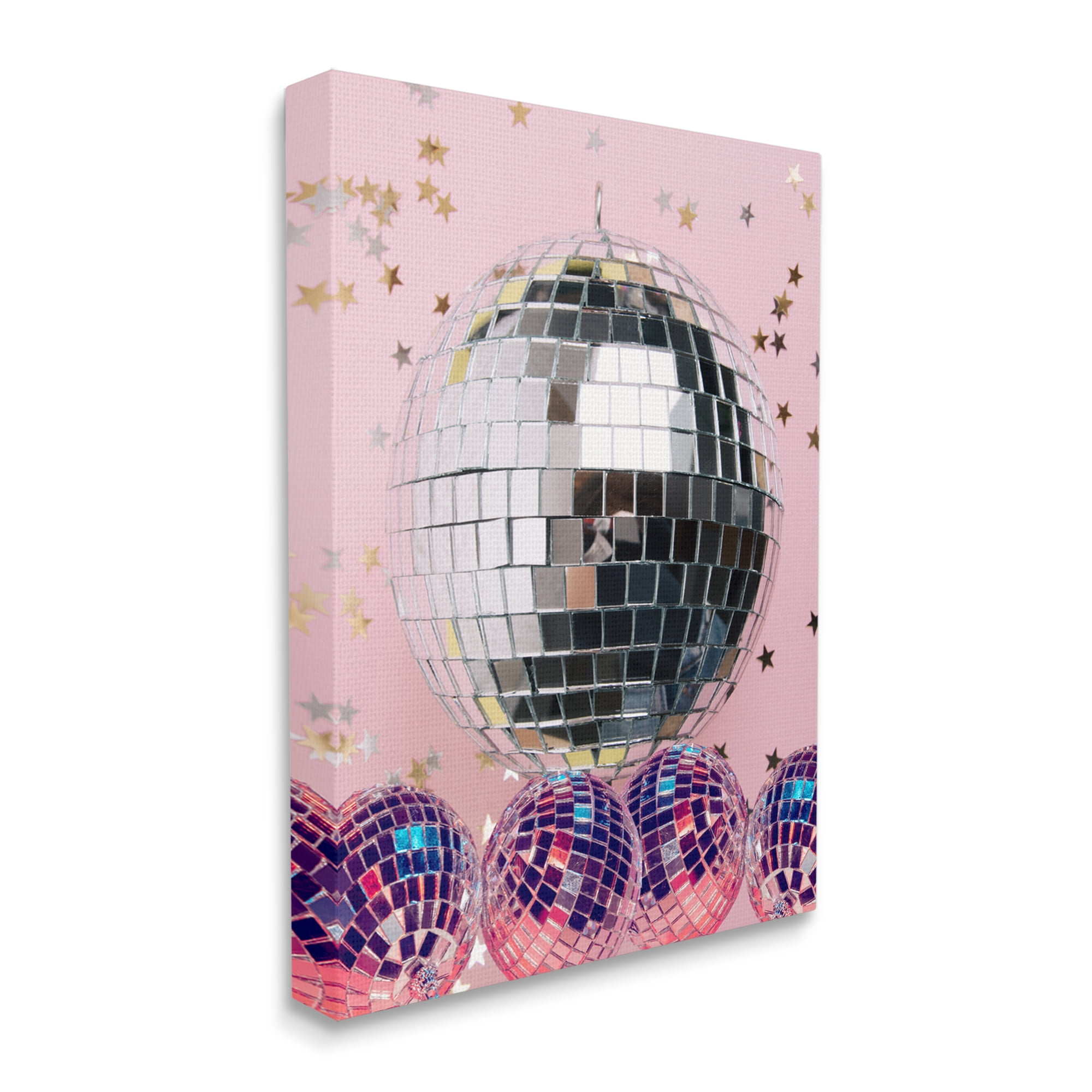 Stupell Industries Gleaming Disco Balls Literature & Flim Photography Gallery Wrapped Canvas Art Print Wall Art, 36 x 48