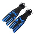 thumbnail image 1 of QualitChoice Chaussures de Plongée Snorkeling à Talon Ouvert avec Sangle Réglable S-M Noir + Bleu Royal P-M, 1 of 6