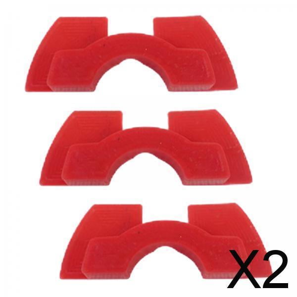 2x3x Accesorios De Almohadilla De Amortiguación De Goma Para Scooter Eléctrico Para M365 Rojo 2 piezas