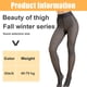 thumbnail image 2 of Medias de lana para mujer de 220 g, medias falsas translúcidas, medias de lana gruesas transparentes y cálidas de cintura alta para invierno, 2 of 6