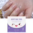 thumbnail image 4 of 1 Box Fake Nail Transparent Ultra-thin High Toughness Full Cover Flexible Nail Extension Plastic Quick Building Nail Tip Full Lon, 4 of 10