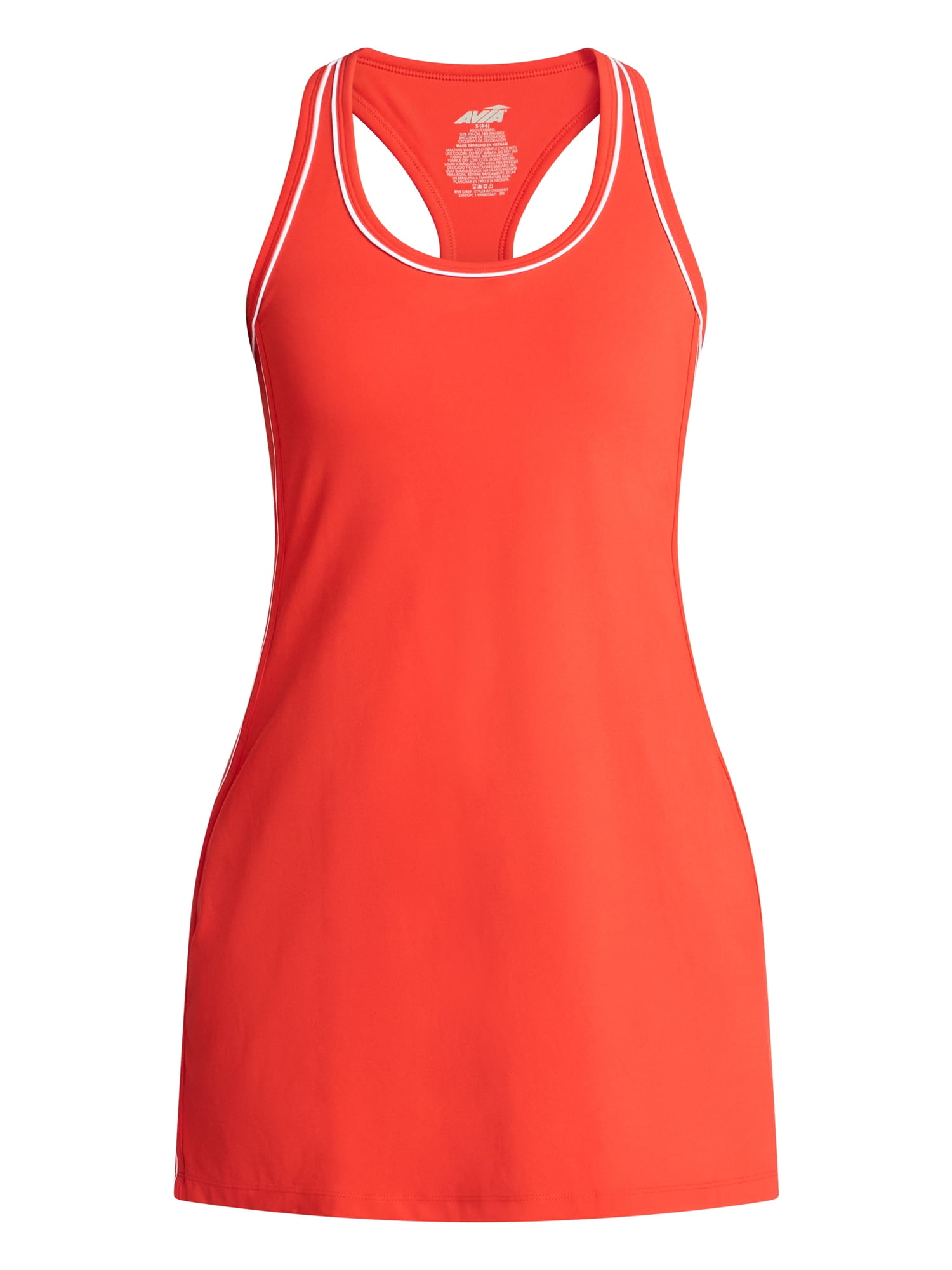 Avia Women's Piped Trim Active Dress, Sizes XS-4X