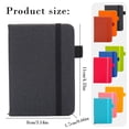 thumbnail image 3 of Single A7 Blank Notebook, Pocket-Sized Notebook With Built-In Pen Loop, Portable Memo Journal For Campus Study Workplace Meeting Notes Travel Sketching, 3 of 8