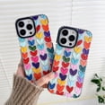 thumbnail image 2 of Daub Loving Heart Multi Color Bumper Phone Case for iPhone 14 Pro Women Cellphone Protective Cover Fashion Cases for iPhone 14Pro 6.1", 2 of 5
