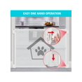 thumbnail image 5 of 41.3 Inches Dog Gate, Pet Safety Guard Mesh Dog Gate Adhesive Installation and Easy Operation, White, 5 of 5