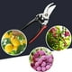 thumbnail image 5 of Tijeras de podar de acero inoxidable | Tijeras de jardinería y trasplante de alta resistencia | Corta ramas de 1.38 pulgadas con hoja de ángulo amplio | Seguro de bloqueo | Incluye guantes y funda, 5 of 6