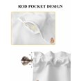 thumbnail image 6 of Wild Flowers 2 Panel Kitchen Curtains for Windows, Spring Butterfly Watercolor Country Floral Bathroom Privacy Curtain, Home Décor Window Treatment for Bedroom/Living Room 55"x45", 6 of 6