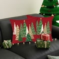thumbnail image 3 of pimelu Housses de Coussin de Noël 18x18 Pouces Ensemble de 2 Coussins Décoratifs Sapin de Noël Rouges Coussins Décoratifs d'Hiver Décoration de Noël pour la Maison Canapé jusqu'à 70 % de Rabais Liquidation d'Été Circulaire Offres jusqu'à 60 % de Rabais, 3 of 5