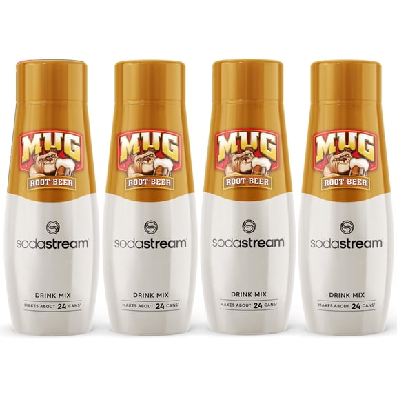 SodaStream Mug Root Beer Drink Mix 440ml, Pack of 4