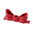 thumbnail image 3 of Candelador de velas candelabro Bowknot decoración estética adornada romántica soporte de velas para casa de escritorio de escritorio centro de mesa Rojo, 3 of 8