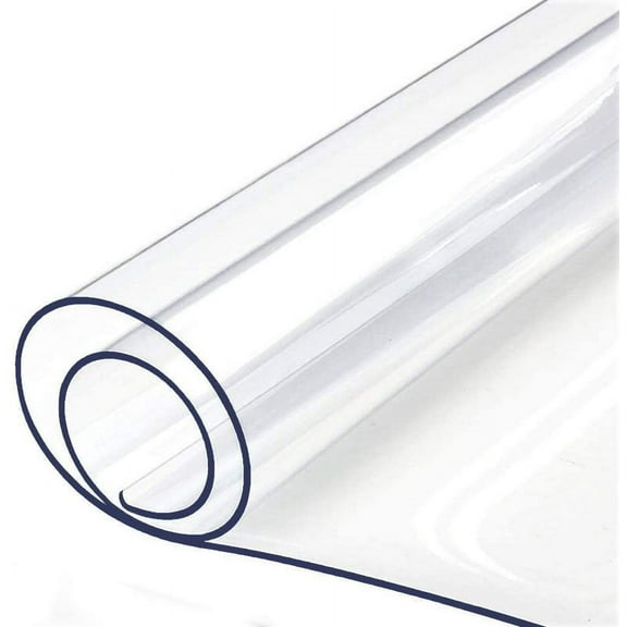 Sunjoy Tech Clear Table Cover Protector, 1mm Thick Table Cover Tablecloth, Desk Pad Mat, Waterproof Table Top Protector for Kitchen, Coffee Table, Writing Desk