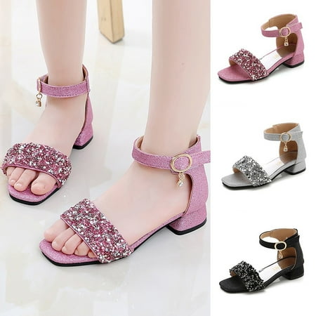 

Baby shoes Children Infant Kids Baby Girls Bling Sequins Dance Princess Shoes Sandals CHMORA