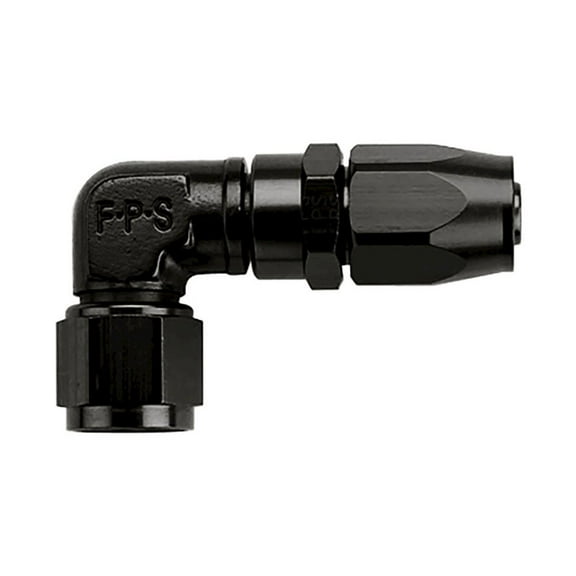 Fragola Hose Fitting #20 90 Degr Black - Low Pro-File