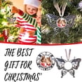 thumbnail image 2 of Personalized Christmas Photo Frame Ornament, Memorial Keepsake Pendant for Tree, Customizable In Memory Decor with Transfer Sticker, Heartfelt Holiday Remembrance Gift, 2 of 4