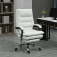 thumbnail image 2 of Vinsetto Microfibre Vibration Massage Office Chair, Cream White, 2 of 10