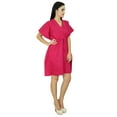 thumbnail image 3 of Bimba Women Plain Kaftan Dress Beach Cover Up Cotton Solid Caftan, 3 of 5