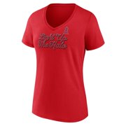 Womens Fanatics Red Los Angeles Angels Regulation V-Neck T-Shirt