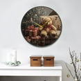thumbnail image 4 of BZSMCE Wall Clock Acrylic Size：9.5*9.5in/11.9*11.9in Holiday Teddy Moments Design Pattern Clock, 4 of 10
