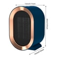 thumbnail image 2 of Calefacción de cerámica PTC 1200 W Protección de inclinación 2 modos para oficina en casa (Reino Unido) Azul, 2 of 9