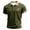 Army Green, variant on Patriotic Independence Day Casual Shirt Breathable Everyday Knit Lightweight Slim Fit With Decorative Buttons Polyester For Summer 4th Of July Holiday Season