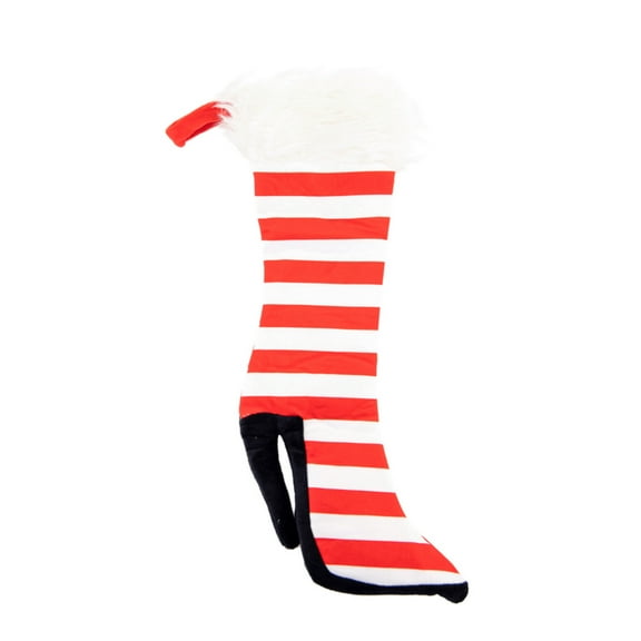 High Heeled Candy Striped Christmas Stocking