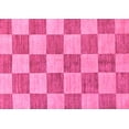thumbnail image 1 of Ahgly Company Indoor Rectangle Checkered Pink Modern Area Rugs, 5' x 8', 1 of 4