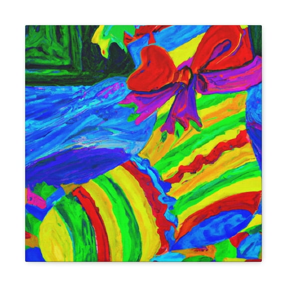 Stocking Rainbow Vibe - Canvas