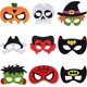thumbnail image 1 of Superhero Masks, 9pcs Felt Spiderman Masks, Halloween Black Cat Vampire Pumpkin Hulk Witch Batman Pirate Skull Masks, 1 of 5