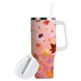 thumbnail image 2 of Simple Modern 40 oz Insulated Stainless Steel Tumbler Double Wall Stainless Steel Tumbler with 2-Way Drinking Autumn Leaves Falling, 2 of 9