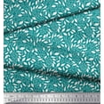 thumbnail image 2 of Soimoi Green Rayon Fabric Leaves Leaves Print Sewing Fabric Yard 42 Inch Wide, 2 of 3