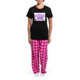 thumbnail image 4 of CafePress - Property University Purple Knitting Pajamas - Women's Short Sleeve Print T-Shirt and Pants Dark Cotton Pajama Set, 4 of 7