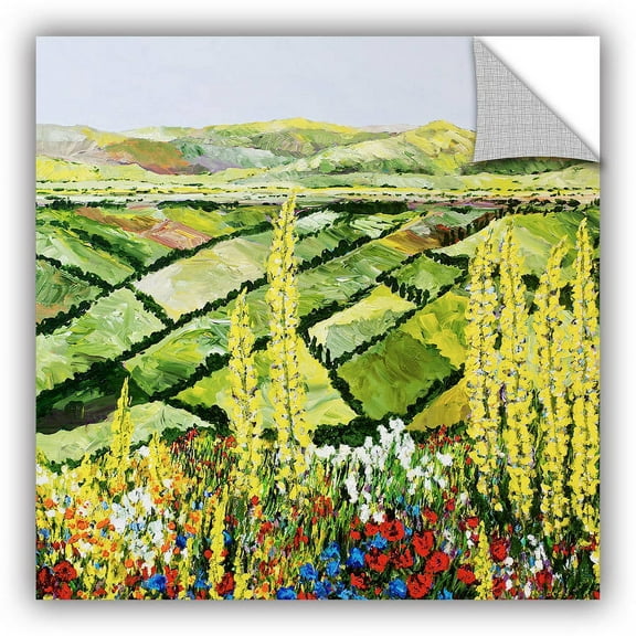 ArtAppealz Allan Friedlander "Rolling Fields" Removable Wall Art