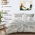 thumbnail image 3 of King 4 Piece Bedding Set Summer Palm Tree Tropical Plant Abstract Leaf Soft Breathable Duvet Cover and Pillowcase, Farm Vintage Wood Grain Duvet Cover Set Bed Sheets for Bedroom Dormitory Guest Room, 3 of 9