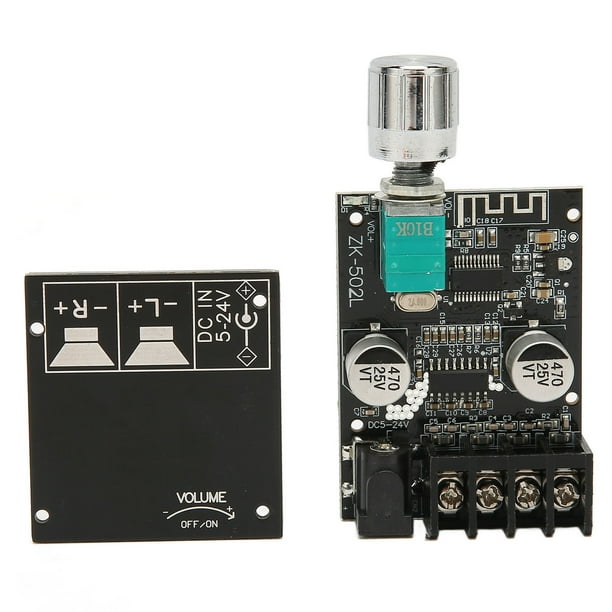 Módulo amplificador de potencia estéreo, placa amplificadora de potencia digital Placa amplificadora de potencia Bluetooth Módulo amplificador de potencia digital Diseño revolucionario