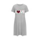 thumbnail image 5 of Camisón corto de talla grande para mujer, camisón de manga corta con estampado de pecho a la moda, camisón para mujer, 5 of 5