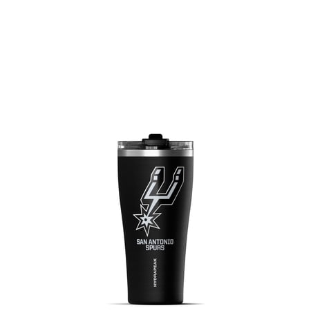 Hydrapeak Officially Licensed NBA San Antonio Spurs Tumbler 30 oz Stainless Steel Water Bottle Straw & Sip Lid Vacuum Insulated Spill-Proof Cup Holder Friendly Keeps Drinks Cold 30 Hours