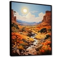 thumbnail image 2 of Designart "Mirage in Nevada s Canyons I" Floral Floater Framed Wall Art Print, 2 of 7