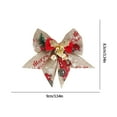 thumbnail image 3 of Skegnu Christmas Tree Decorations 2024 Christmas Bow Pendant With Christmas Tree Gift Box Set Decoration Linen Printed Letter Bow Chritmas Decor, 3 of 6