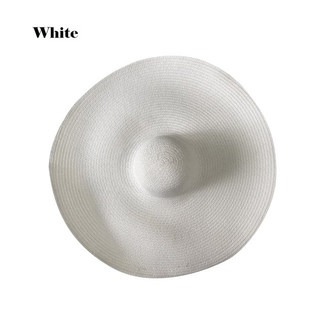 Sombrero de sol costero grande para mujer al aire libre, sombreros de paja con protección solar, sombrero de playa plegable Wmkox8yii jkg5789