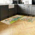 thumbnail image 5 of Happy Easter Kitchen Rugs Set of 2, Cute Bunny Ears Spring Kitchen Matsand Door Mat, Easter Egg Carrot TruckDecorative Seasonal Kitchen Floor Mat 17x29 and 17x47 Inch AKM021, 5 of 6